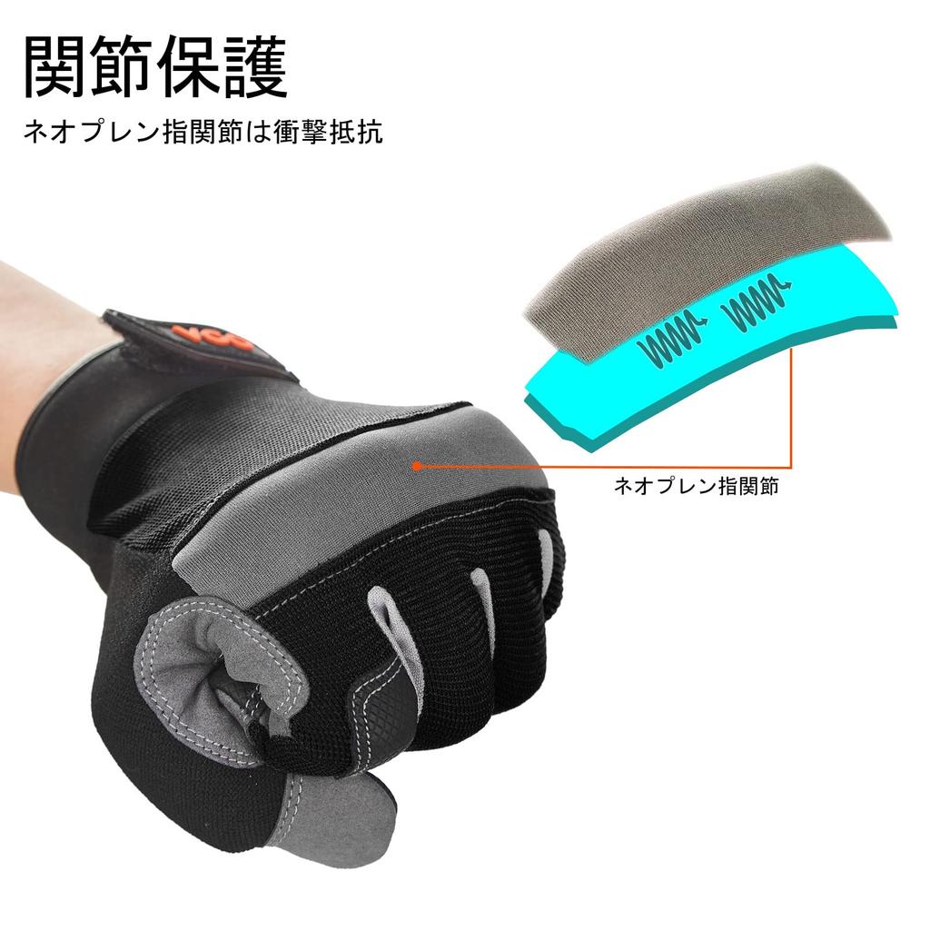 Synthetic Leather Work Mechanic Smartphone for General and Gardening [Vgo...] Gloves, Gloves, Thin, Compatible, Breathable, Washable, Multipurpose,