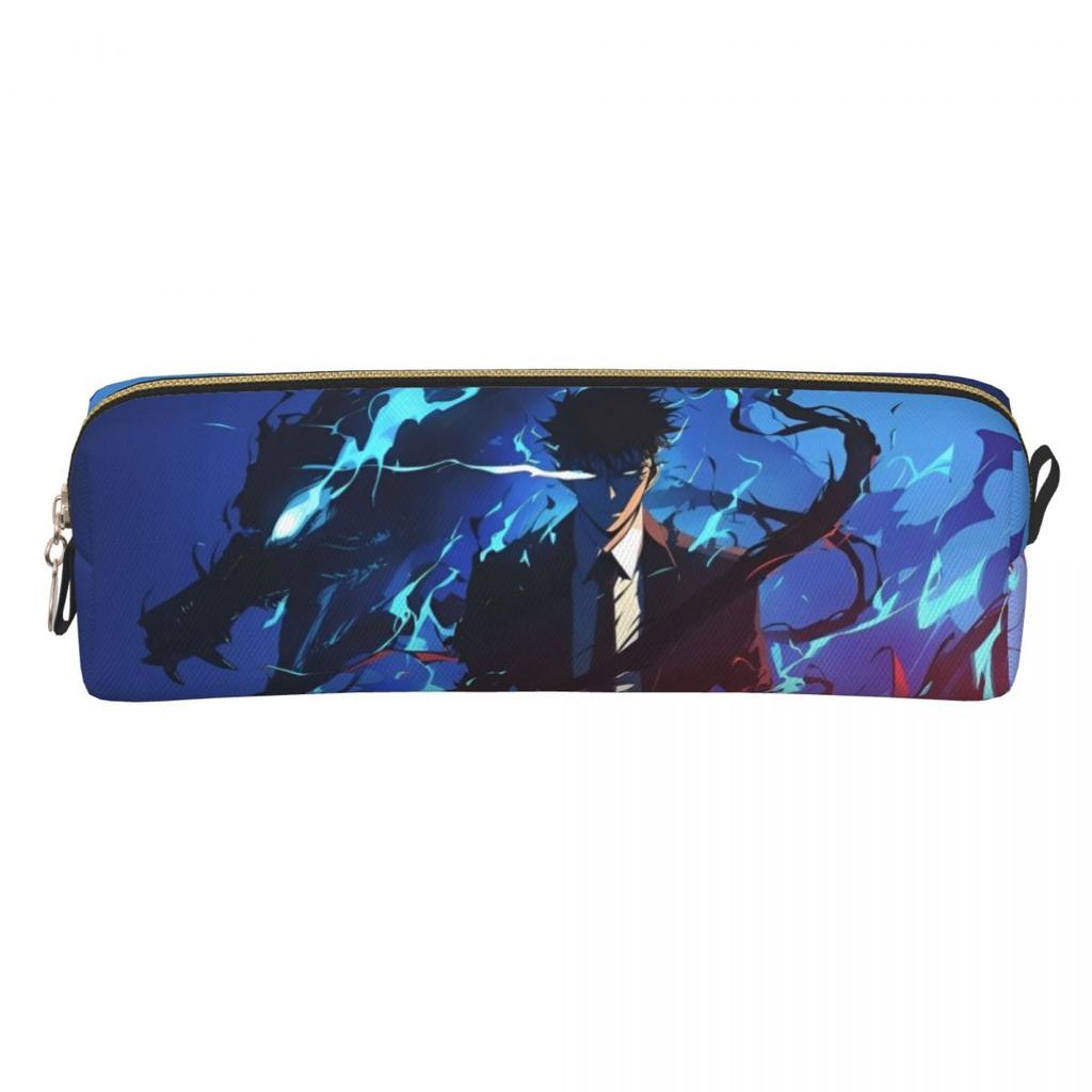 Creative S-Solo L-Leveling Anime Pencil Cases Pencilcases Pen for Student Big Capacity Bag Students School Gift Stationery