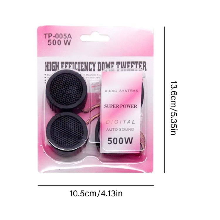 Automotive Dome Tweeter Speaker Sound Reproduction Metal Frame Tweeter Loudspeaker Easy Installation Accessories