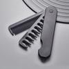 Professional 3 In 1 Pocket Folding Combs Wide Tooth Oil Head Comb Beard Combing Barber Hair Clipper Comb Salon Hair Styling Tool Double-sided Comb