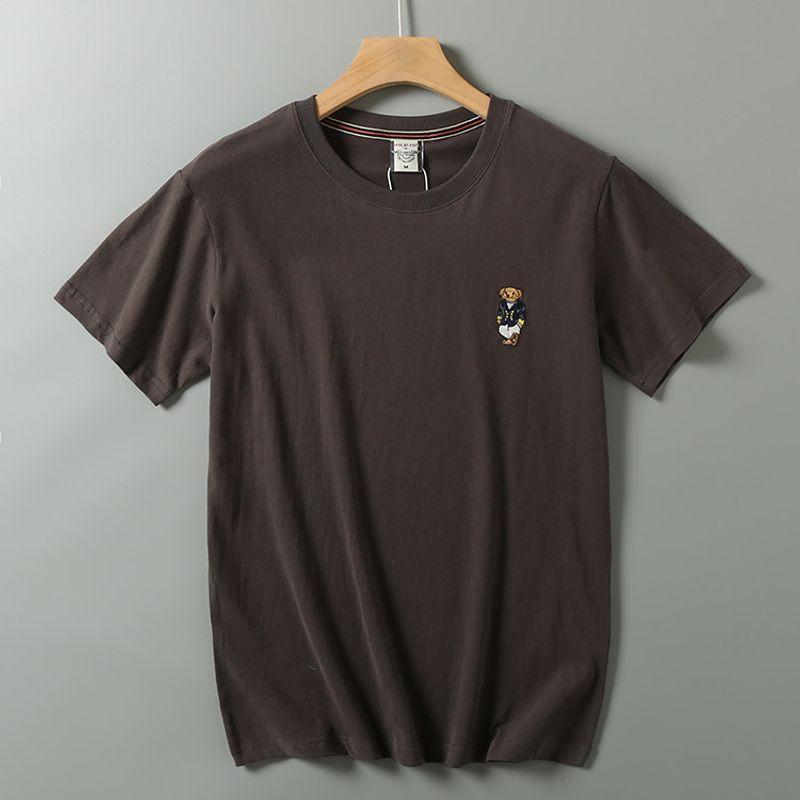 HK Ten Thousand Needle Bear Comfortable All-Match Casual Half Sleeve Embroidery