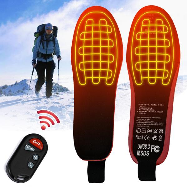 2200mAh Rechargeable Electric Heating Insoles With Remote Control Winter Warm Heated Insoles Sport Shoes Pads For Skiing Hunting