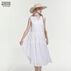 Teenie Weenie Women's Sweet Bow V-Neck Sleeveless A-Line Dress