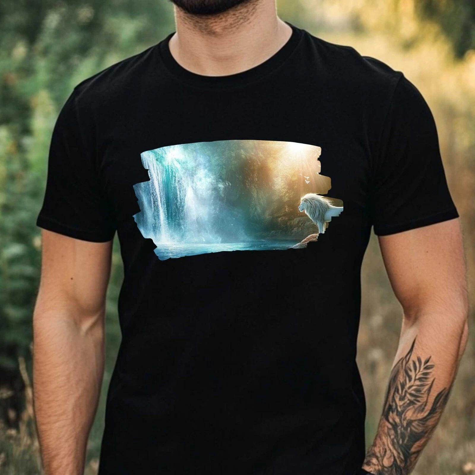 T-Shirt Herren Mystischer Wald Motiv Baumwolle Größe XS bis 5XL XXXL