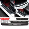 WMZW4 Car Exterior Door Threshold Sticker for Skoda Octavia A7 Tour Superb Kamiq Rapid Kodiaq Fabia 2 Yeti Karoq Kodiak Bumper Strip