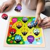 Wooden Counting Ladybugs Montessori Toys for Toddlers Learning Education Toy Puzzle Numbers Matching Math Board Games for Kids