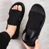 Summer Men's Sandals Mesh Upper Air Cushion Soft Sole Slip on Sandal Shoes City Walk Outdoor Beach Sandals for Men Sandalias New