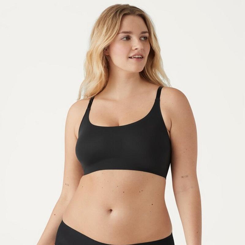 Nahtloser Damen-Büstenhalter im Weste-Stil - Übergröße, Atmungsaktiv, Bequem, Dünn, Großer Busen, Schöner Rücken