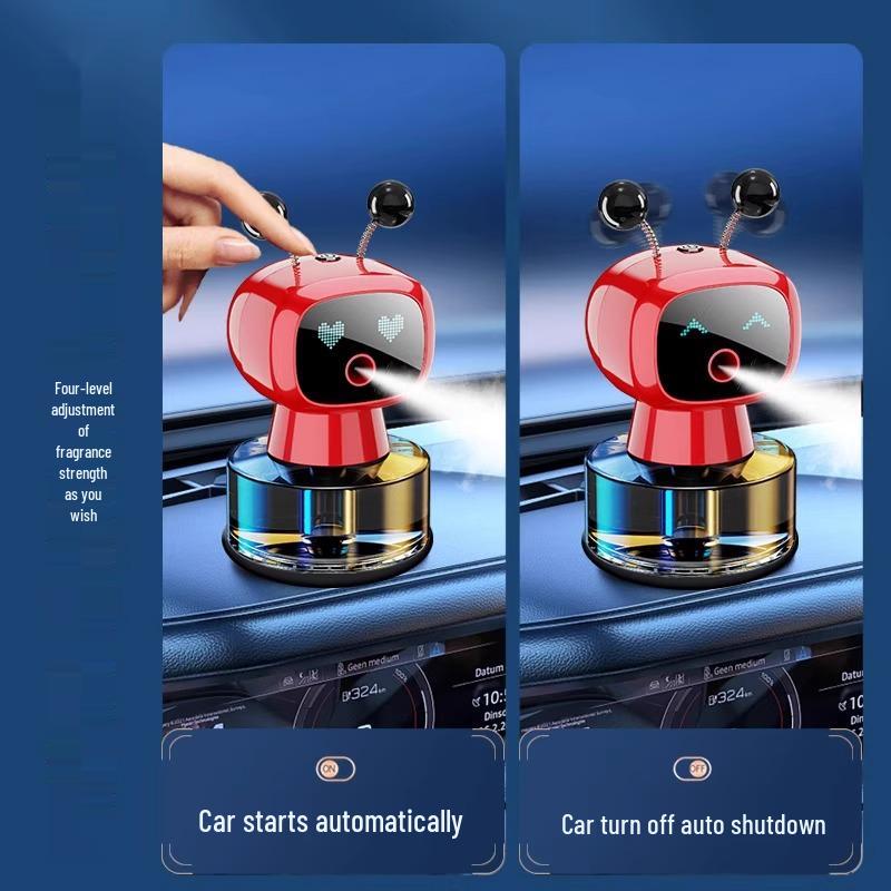 Creative Car Aroma Diffuser: Long-Lasting Fragrance Robot Ornament for Air Vent Decoration