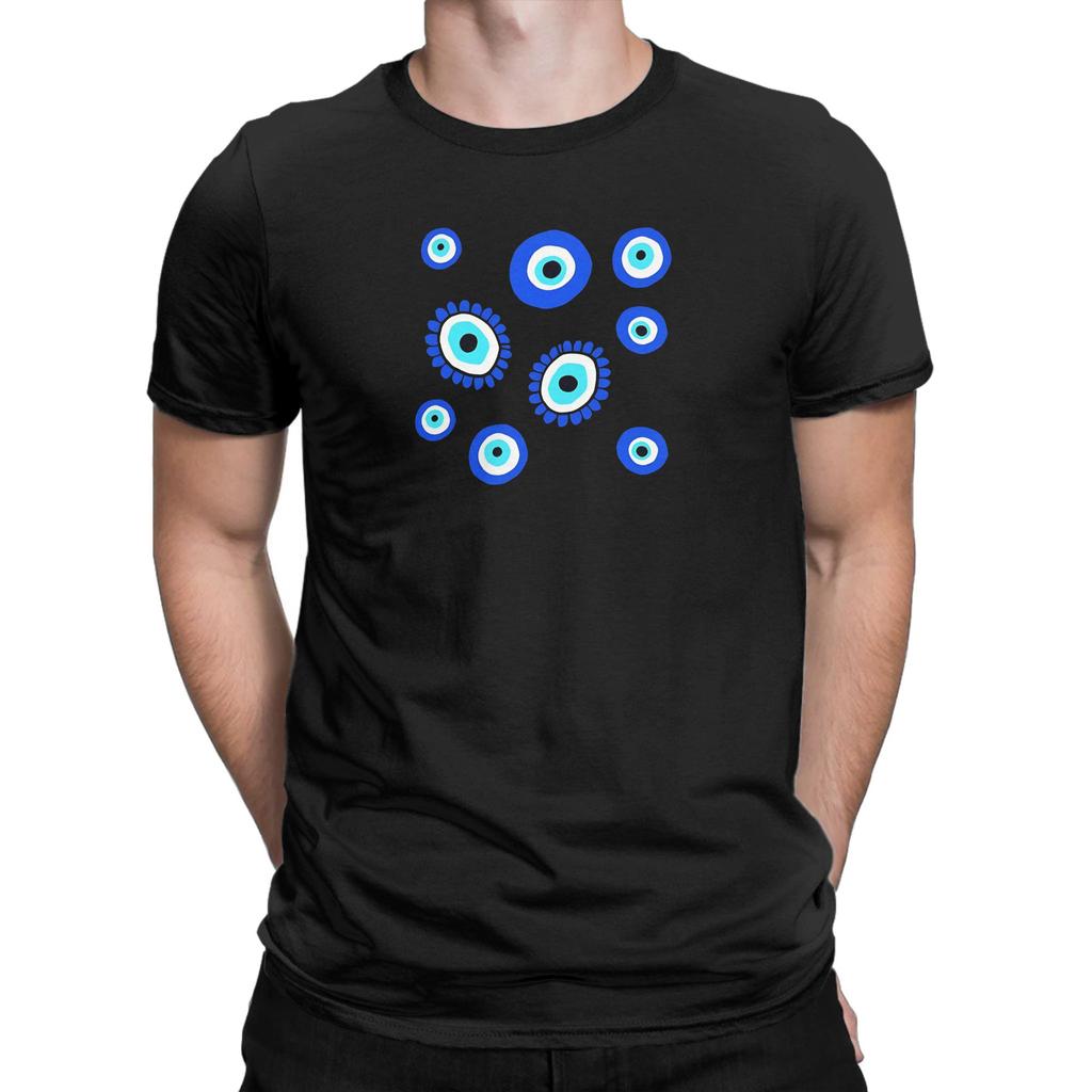 Casual T Shirt Summer Evil Eye Talisunisex Hipster Tshirts Greece Cotton Tshirt For Adult Y2k Classic Print Short Sleeve Tees