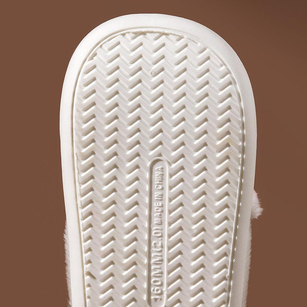 Girls'  Ear Cotton Slippers Baby Cute Warm, Non Slip, Soft Sole, Waterproof Outdoor