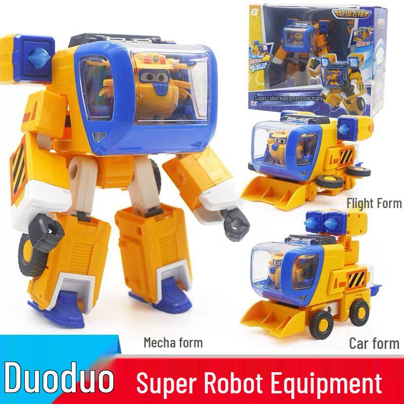 Super Wings Season 9 Jett & Dodo Transforming Mecha Toy Set