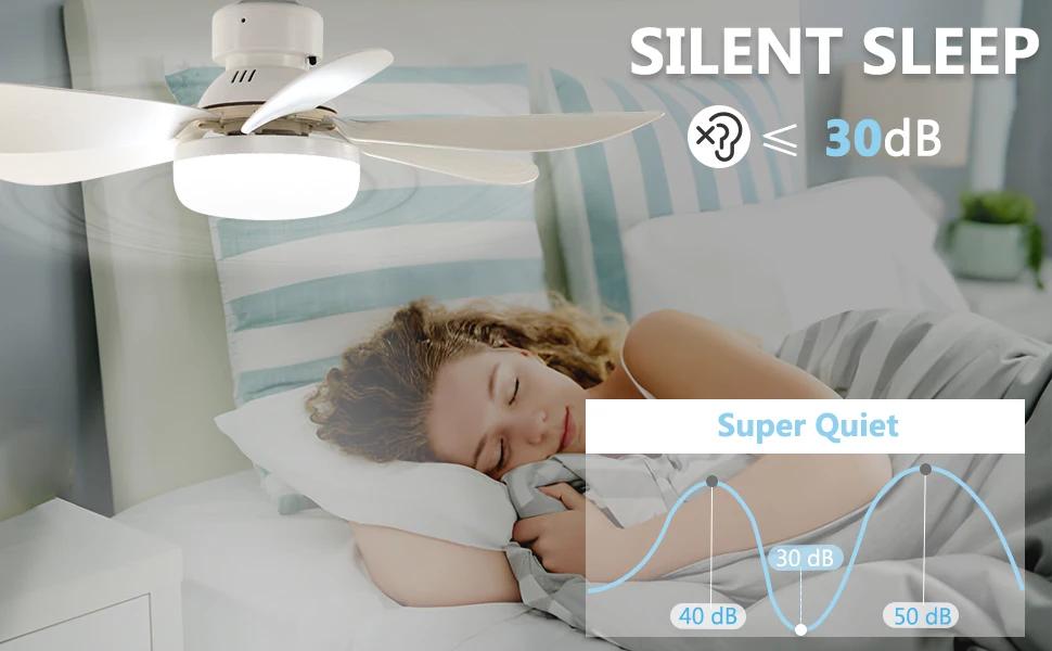 Потолочный вентилятор с подсветкой и дистанционным управлением | 40 Вт | E27 | 6 лопастей | адаптер 120 мм Е27