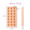 Heart Shape Ice Cube Tray For Freezer 21 Holes Silicone Ice Cube Mold with Removable Lid Flexible for Whiskey Cocktail Chocolate