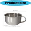 5 Stainless Steel Shaving Bowls Men Premium Grooming Essential Corrosion Resistant Bathroom Accessory