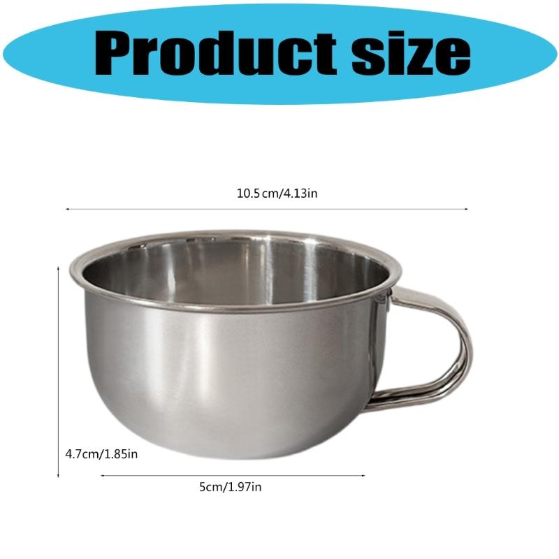5 Stainless Steel Shaving Bowls Men Premium Grooming Essential Corrosion Resistant Bathroom Accessory