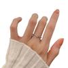 Elegant Sparkling Moissanite Micro-Pave Silver Ring: Perfect Four-Prong Proposal or Wedding Prop
