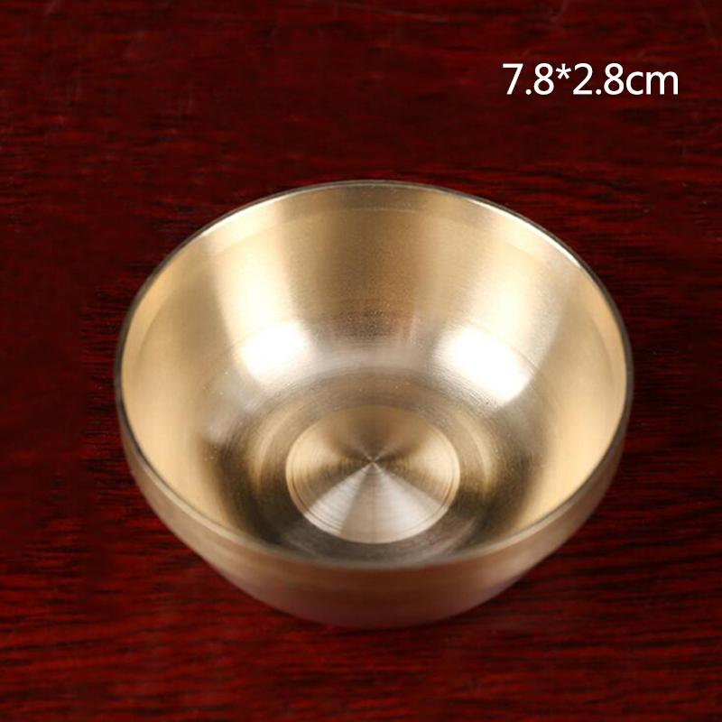 Měděná tibetská mísa Buddha učedníci k zásobování vodou meditační mini mosazná mísa