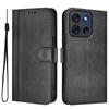 For Motorola Moto G56 5G Cases Wallet Stand Retro Texture Leather Phone Cover with Lanyard