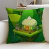 M-Cabin In The Woods Cushion Cover Natural Linen Pillowcase Set, All-In-One Decor For Sofa, Bedroom & Chair
