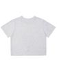MATCHGLOBE Lucky Flower Crop Top (Light Gray)