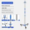 Premium Adjustable Four-Hook Infusion Stand with Wheels for Salons and Clinics