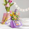 Butterfly Flower 3D Pop Up Birthday Card Handmade Greeting for Female Mother Lovely Present for Celebration Scene