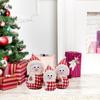 3 Pieces Christmas Dolls Family Ornaments Figurine Soft Xmas Party Gift for Windowsill
