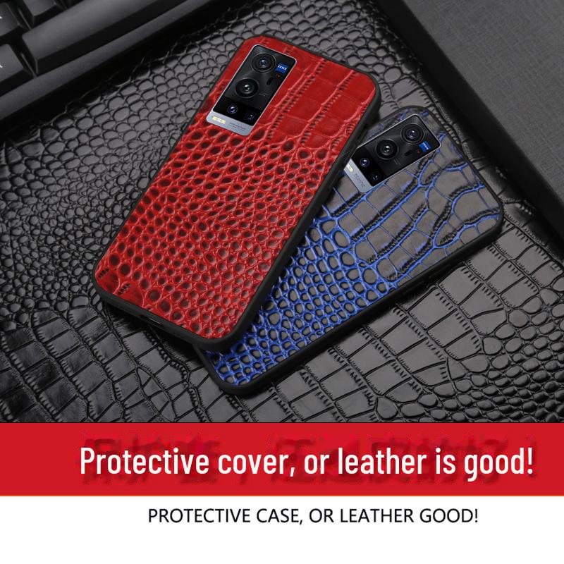 Genuine Leather Full Cover Case for Vivo X90, X80 Pro, X60, and X60 Pro