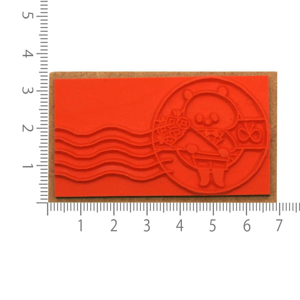 Plus Lab Mizutama Postmark Style 351661 Stamp, Stamp, Panda,