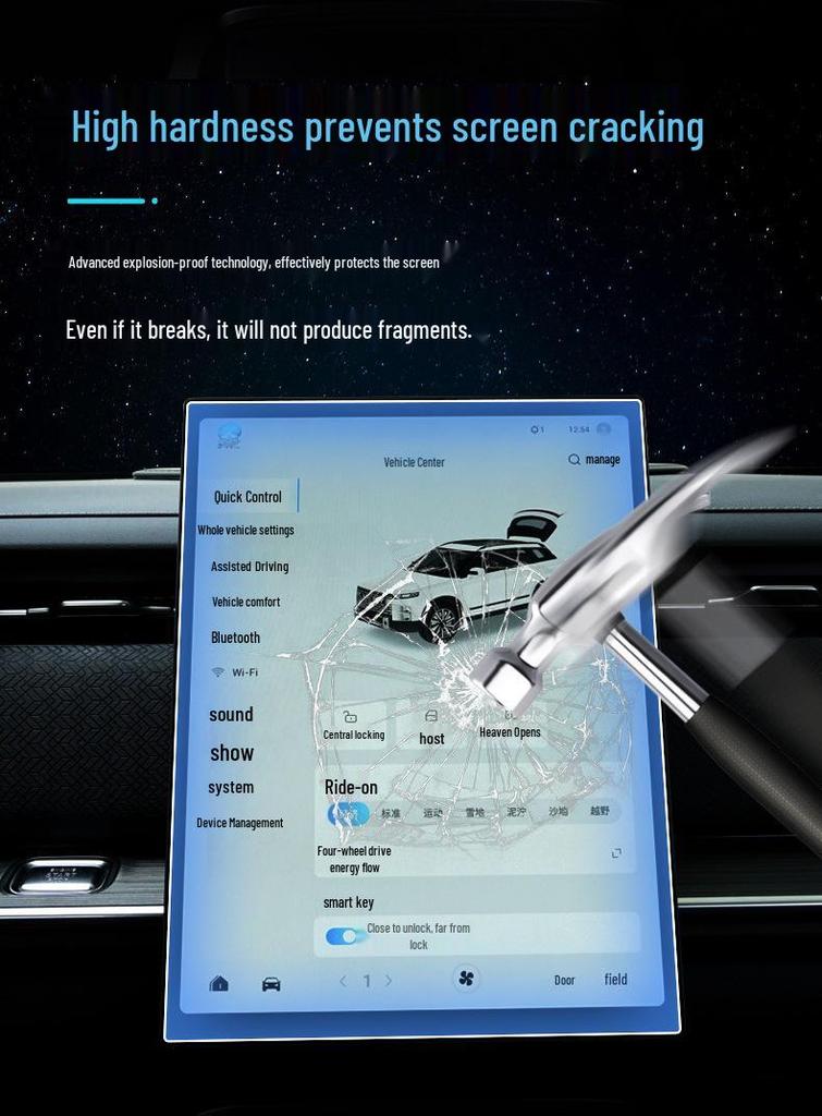 Chery Explore 06 Screen Protector: Tempered Film for 25 Models, Jaecoo J5/J7 Navigation Dashboard