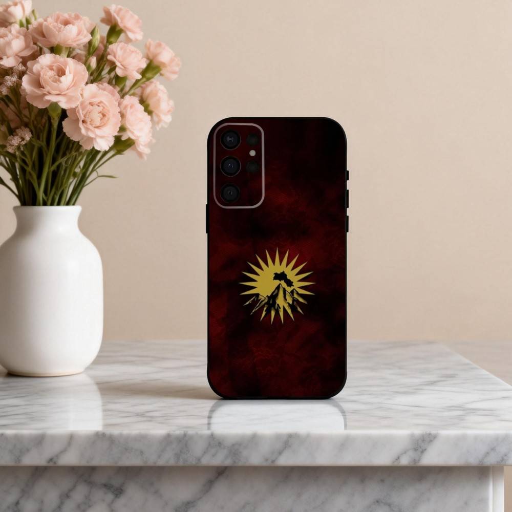 K-Kurdistan-N F-Bandiera-G Custodia per Telefono Per Samsung S25,24,23,22,30,21,10,9,Ultra,Plus,Lite,FE,4,5 G Custodia Nera Morbida