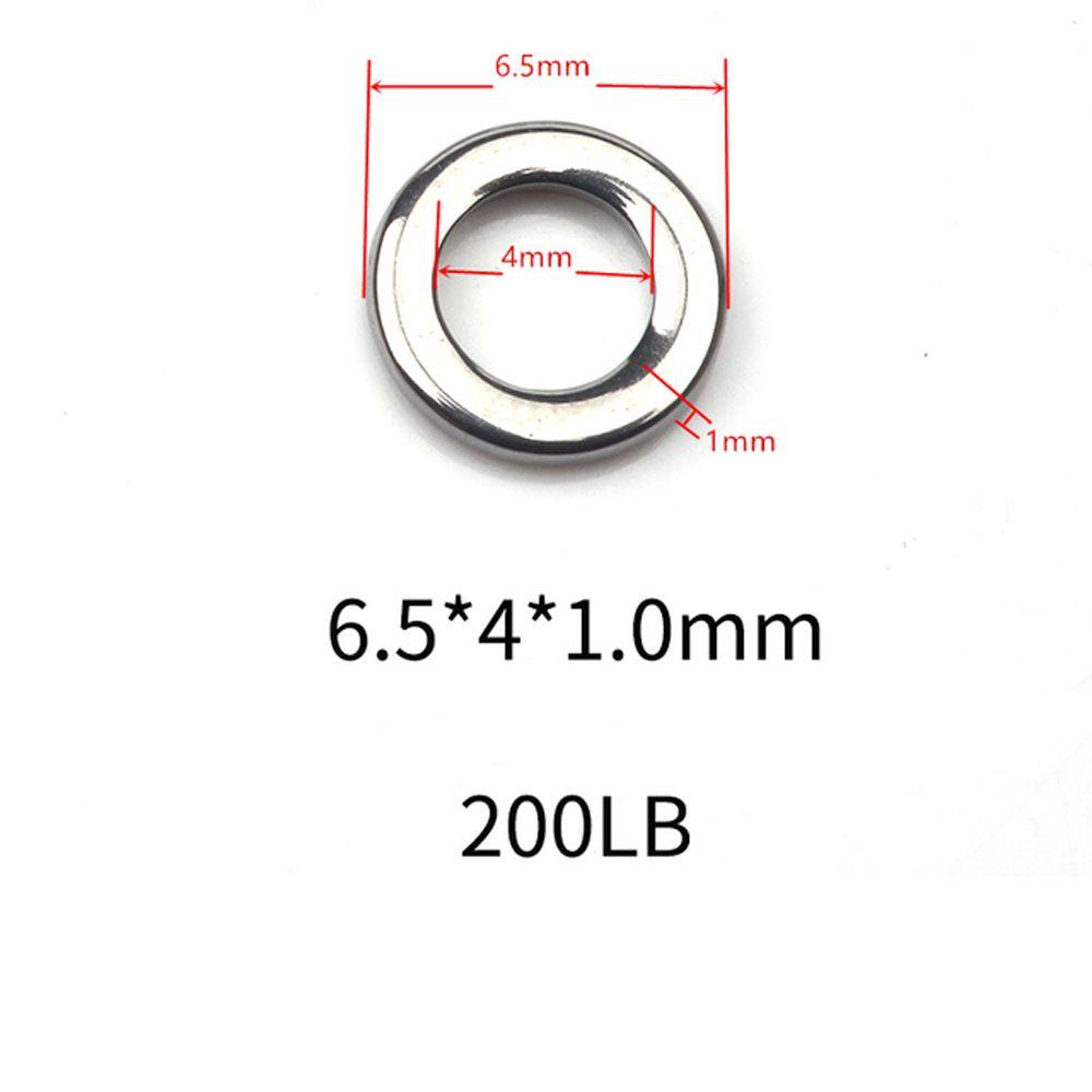 

Сталеві рибальські снасті з єднувальне кільце з єднувач для снастей свинцеві джигові рибальські кільця застібка рознімні кільця 6.5x4x1.0mm