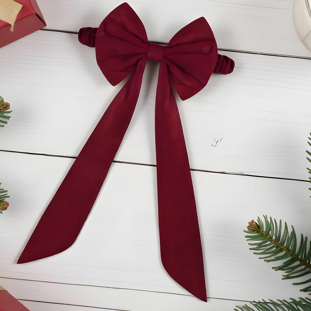Christmas Chair Bows Red Back Cover Ornament 29.52x19.68in Red Christmas Bows For Dining Holiday Home Wedding Party Winter