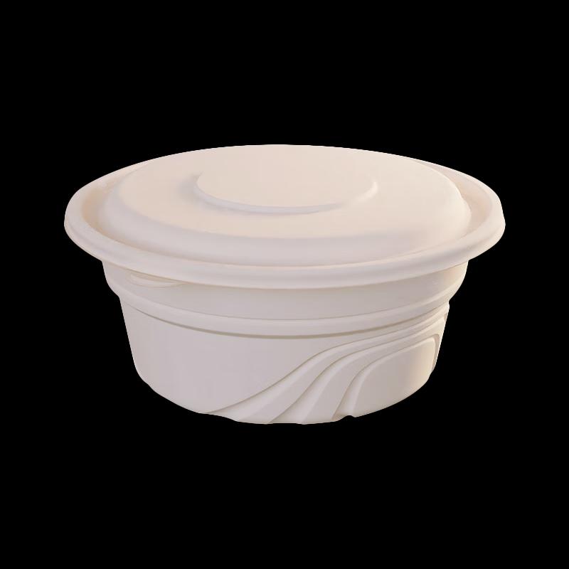 Biodegradable Corn Starch Round Disposable Meal Boxes