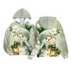 Children Girls And Boys Fashion Jacket Casual Printed Long-sleeved Hooded Cardigan Sweatshirts