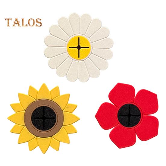 

3 шт. магнитных крючков для полотенец, экономящих место, простая установка, креативные настенные крючки в форме лепестков, вешалки для полотенец разноцветный