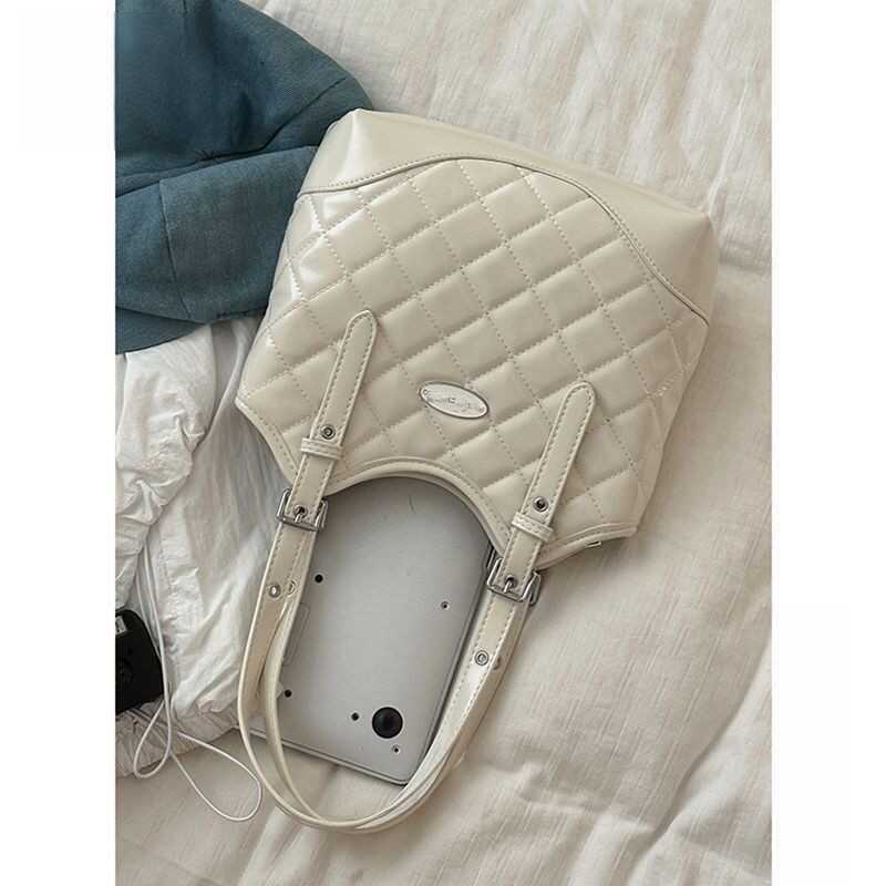 Fashionable Hand-held Small Fragrance Style Diamond Tote Bag for Women In Summer Niche Trendy Shoulder Bag for Women