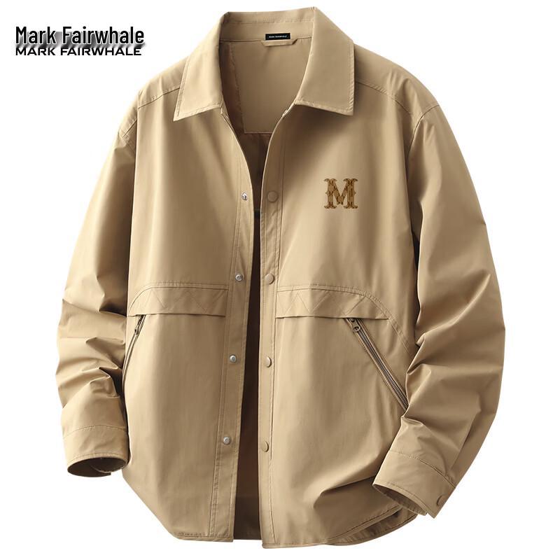 Mark Fairwhale Men's American Retro Loose Fit Lapel Jacket