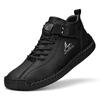 Herren Lederschuhe Outdoor Bequem Mode Weich Homme Knöchel Rutschfest Flach Freizeit Mokassin Handgefertigt High Top Schuhe