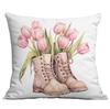 New Easter Pillowcase Country Cartoon Rabbit Easter Egg Pillowcase Sofa Cushion Pillowcase