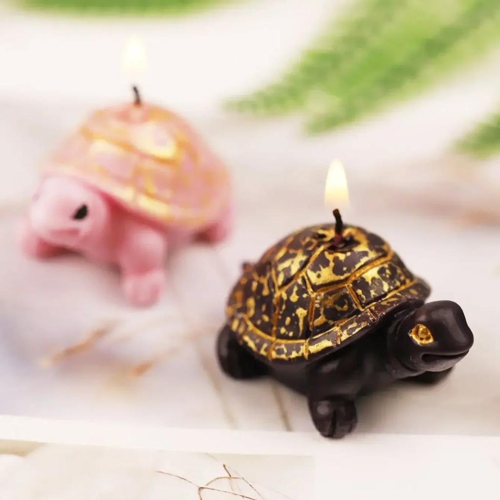 1pc-3D Creativity Ornament Silicone Candle Mold DIY Animal Turtle Craft Gift Making Soap Plaster Resin Baking Molds Home Decor