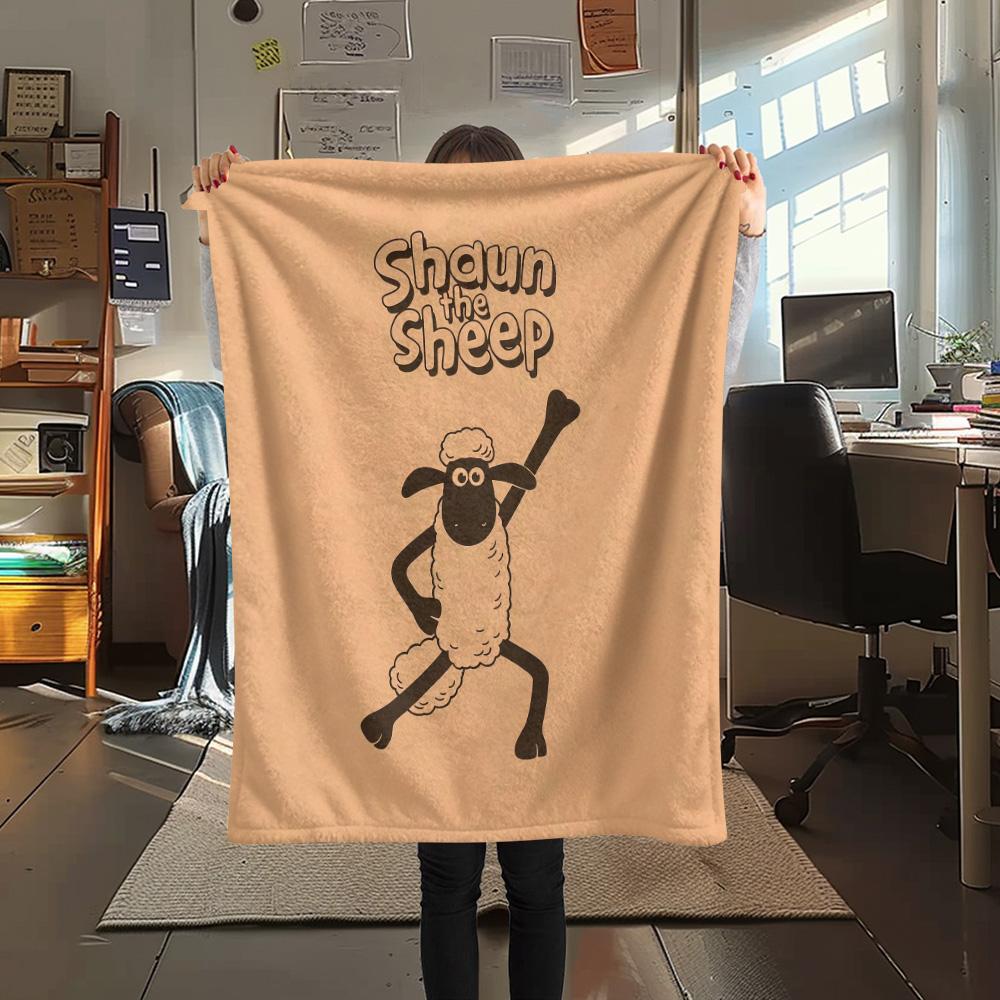 Shaun the Sheep2 Flannel Blanket, High Quality Comfortable for All Seasons, Home Decor, Warmth and Comfort