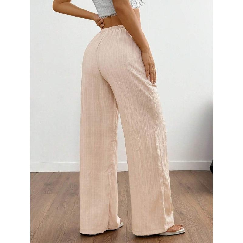 Ready Stock 15 Colors Casual Pants 2025 Autumn New Solid Color Straight Trousers Women's Clothing