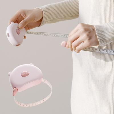 150CM Weiches Einziehbares Maßband Doppelseitiges Mini Druckknopf Maßband Schneider Nähen Stoff Gewichtsverlust Körpermaßband