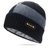 WTEMPO Cold-proof Windproof Outdoor Cycling Knitted Hats Men's Solid Color Thick Fleece Winter Soft Plush Woolen Hats