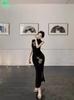 Noul stil național chinezesc cheongsam îmbunătățit temperament celebritate soră regală rochie high-end rochie talie subțire rochie șold