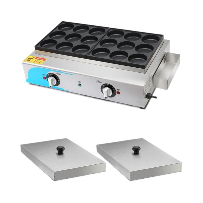 Electric 18-Hole Egg Burger and Red Bean Cake Maker for Street Stalls