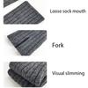 Ribbed Knitted Long Socks Knit Leg Warmers for Girl Women High Elastic Stockings Winter Loose Socks Stylish Accessories