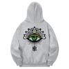 Khg0120 Eye Of Horus Fleece Hoodie - Gray